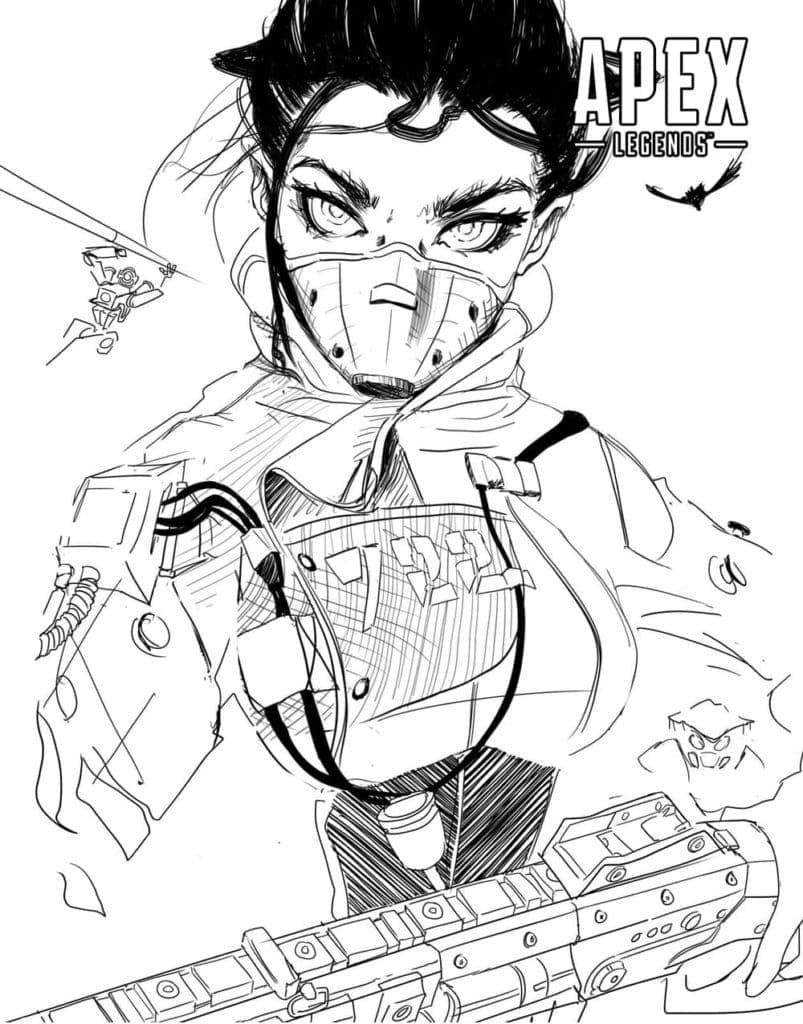 Desenho deApex Legends 6 para colorir