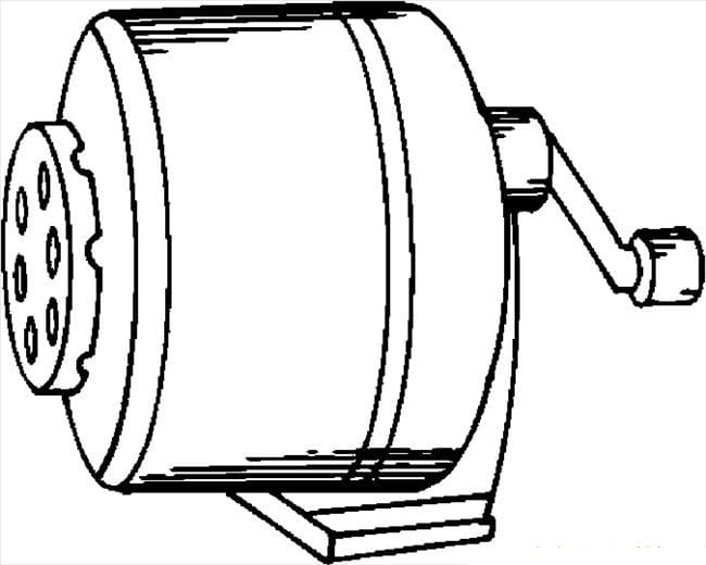 Desenho deApontador de Lápis Automático para colorir