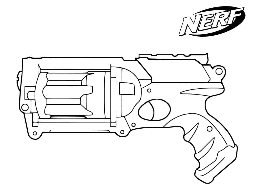 Desenho deArma de Mão Nerf para colorir