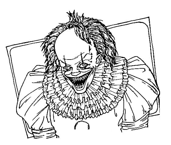 Desenho deAssustador Pennywise para colorir