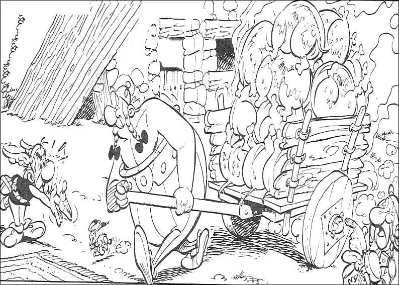 Desenho deAsterix 13 para colorir