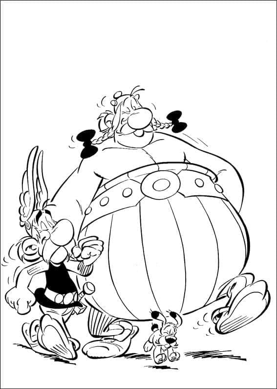 Desenho deAsterix 4 para colorir