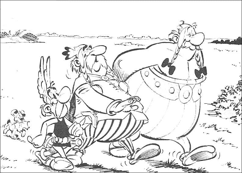 Desenho deAsterix 6 para colorir