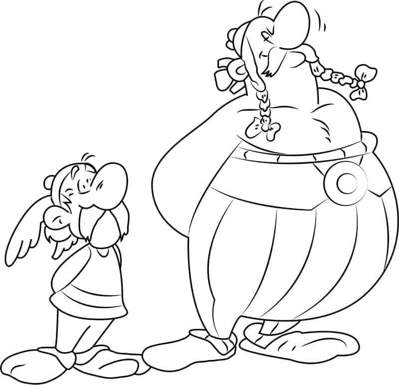 Desenho deAsterix 8 para colorir