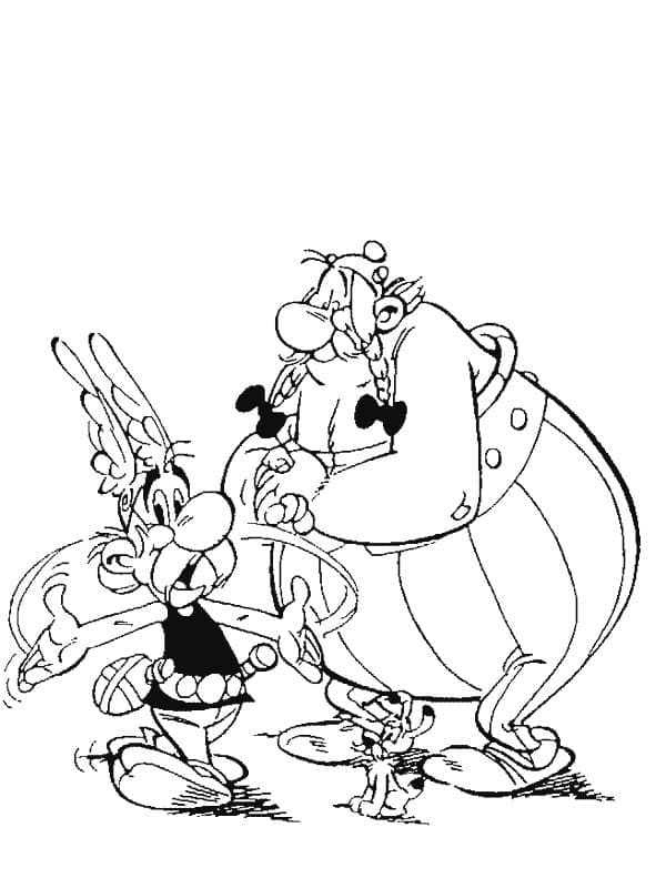 Desenho deAsterix 9 para colorir