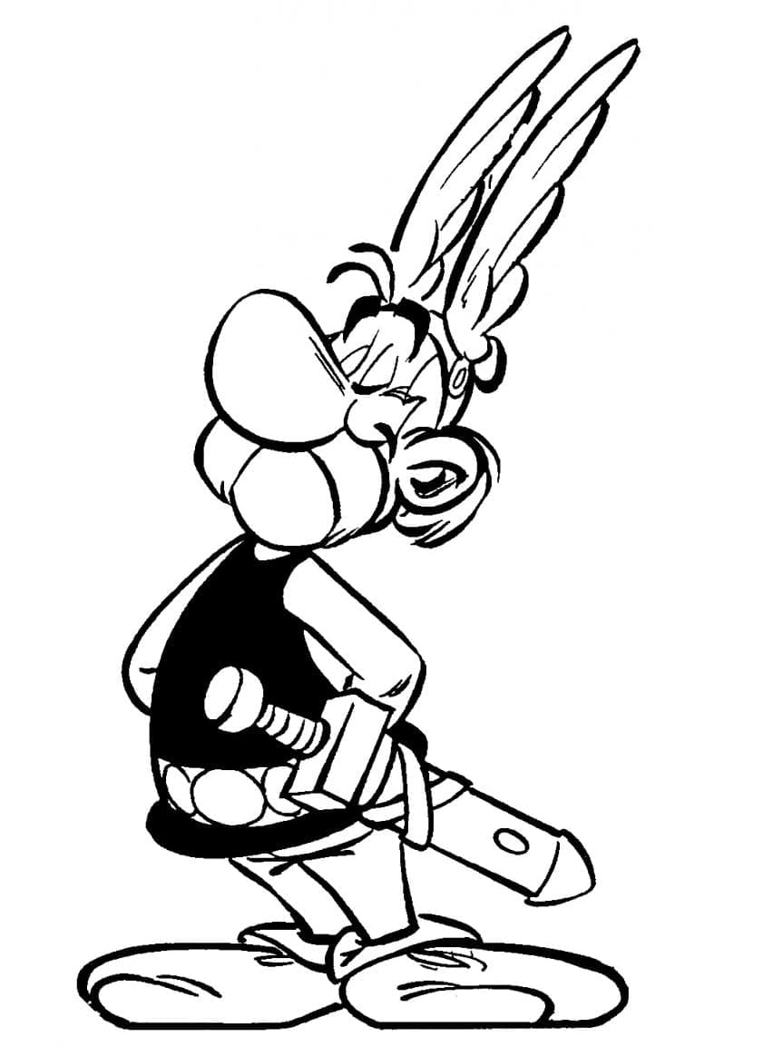 Desenho deAsterix Grátis para colorir