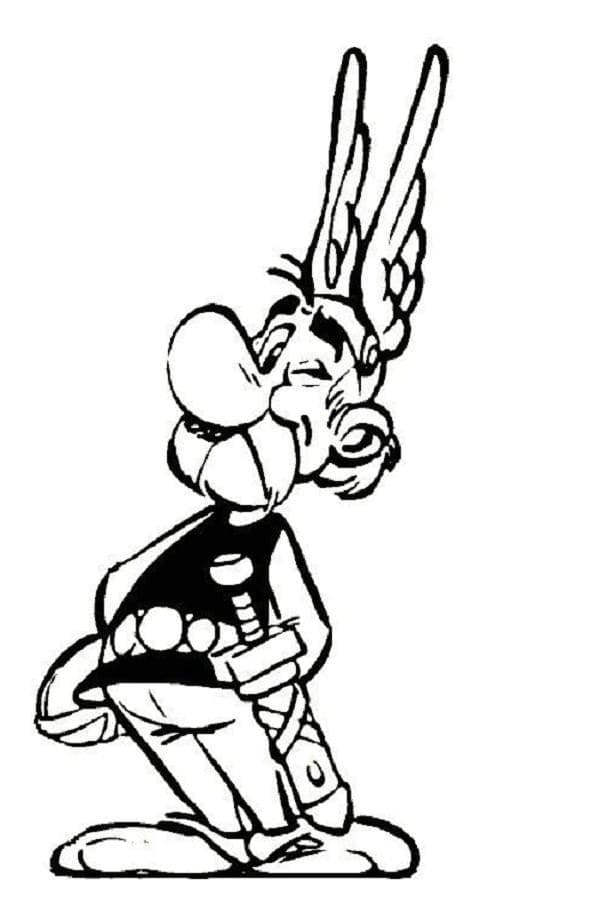 Desenho deAsterix Para Crianças para colorir