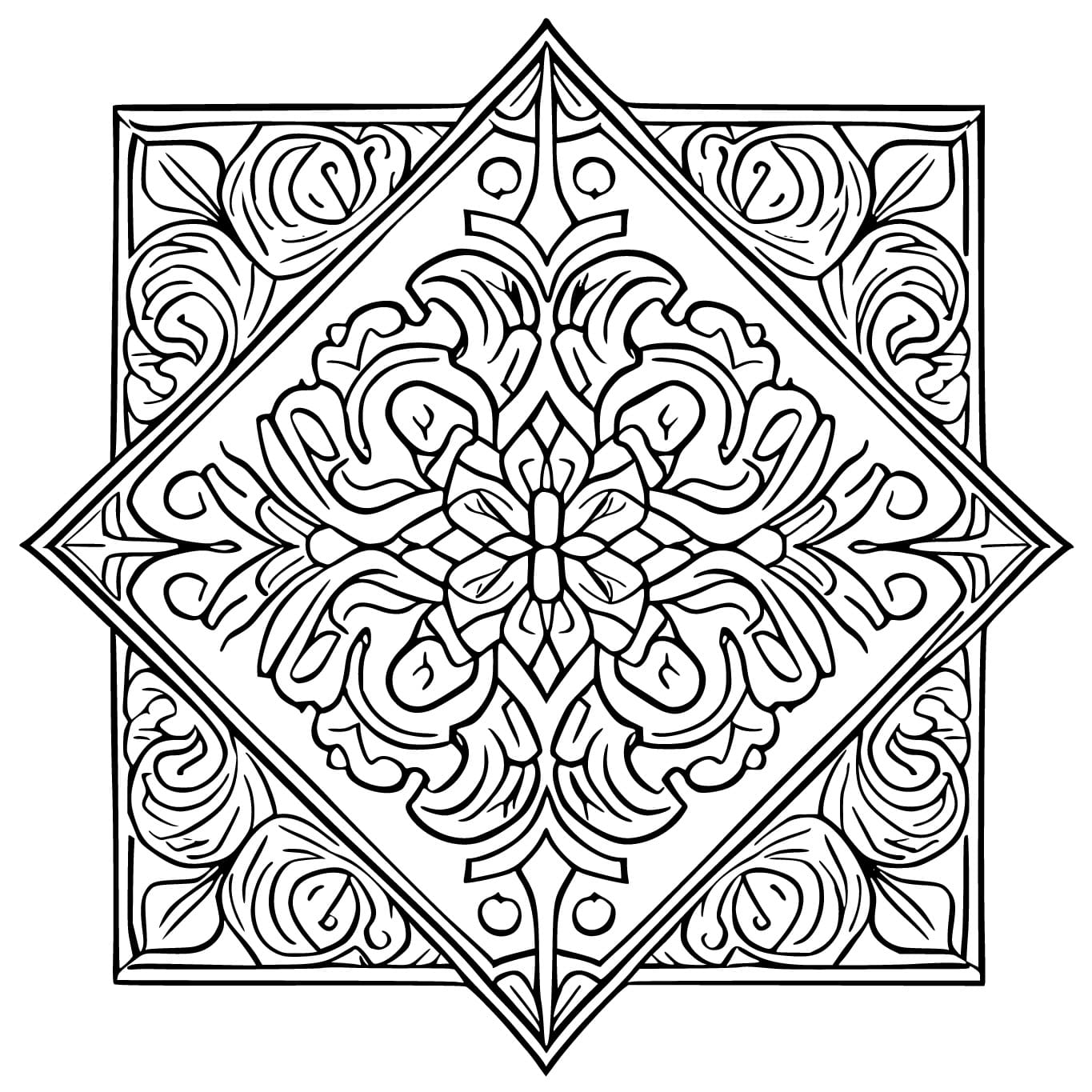 Desenho deAzulejo 12 para colorir