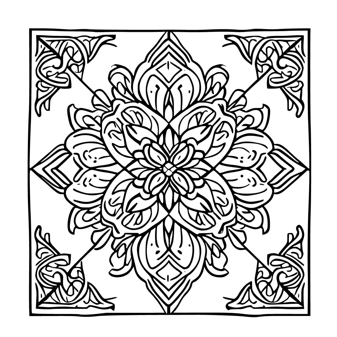 Desenho deAzulejo 14 para colorir