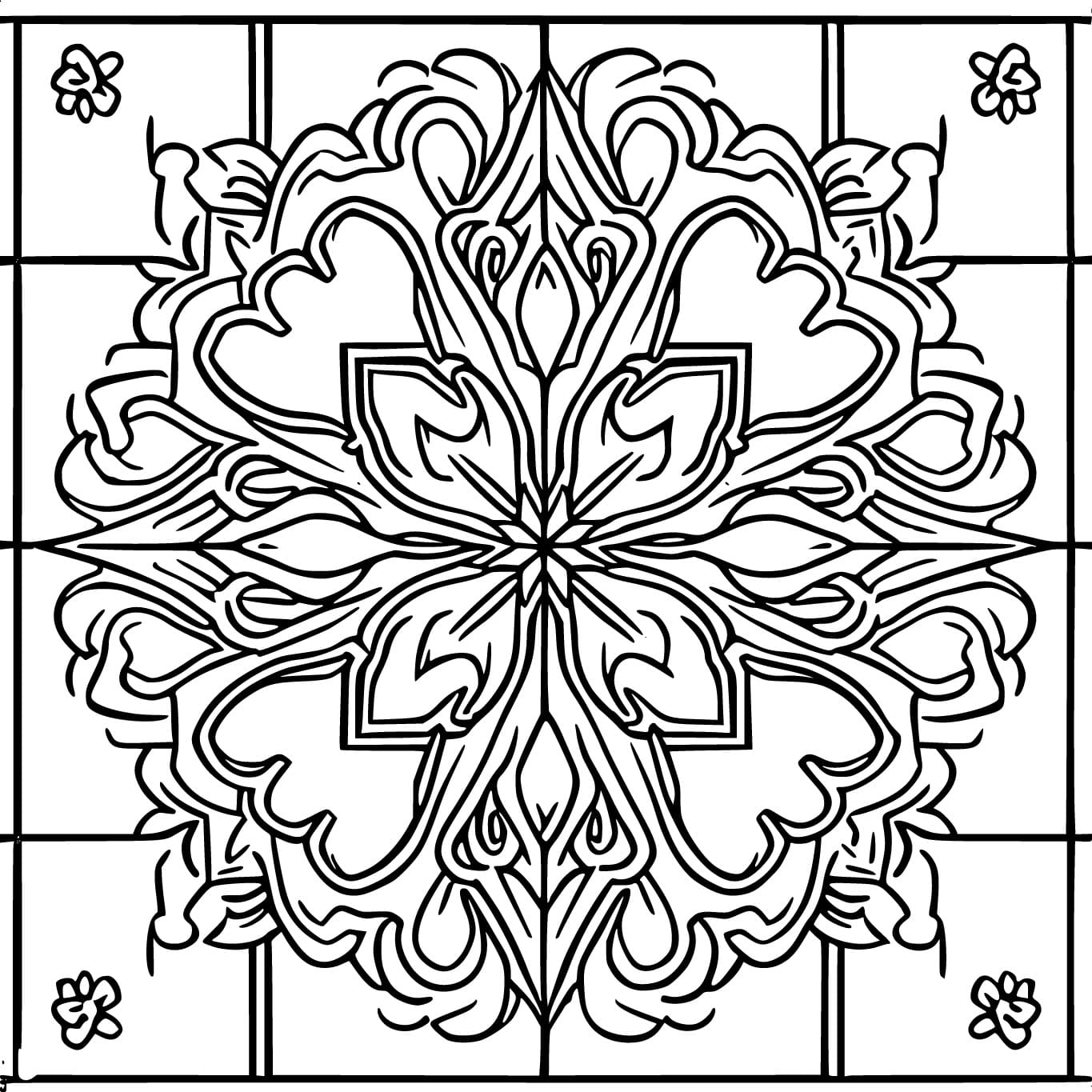 Desenho deAzulejo 7 para colorir