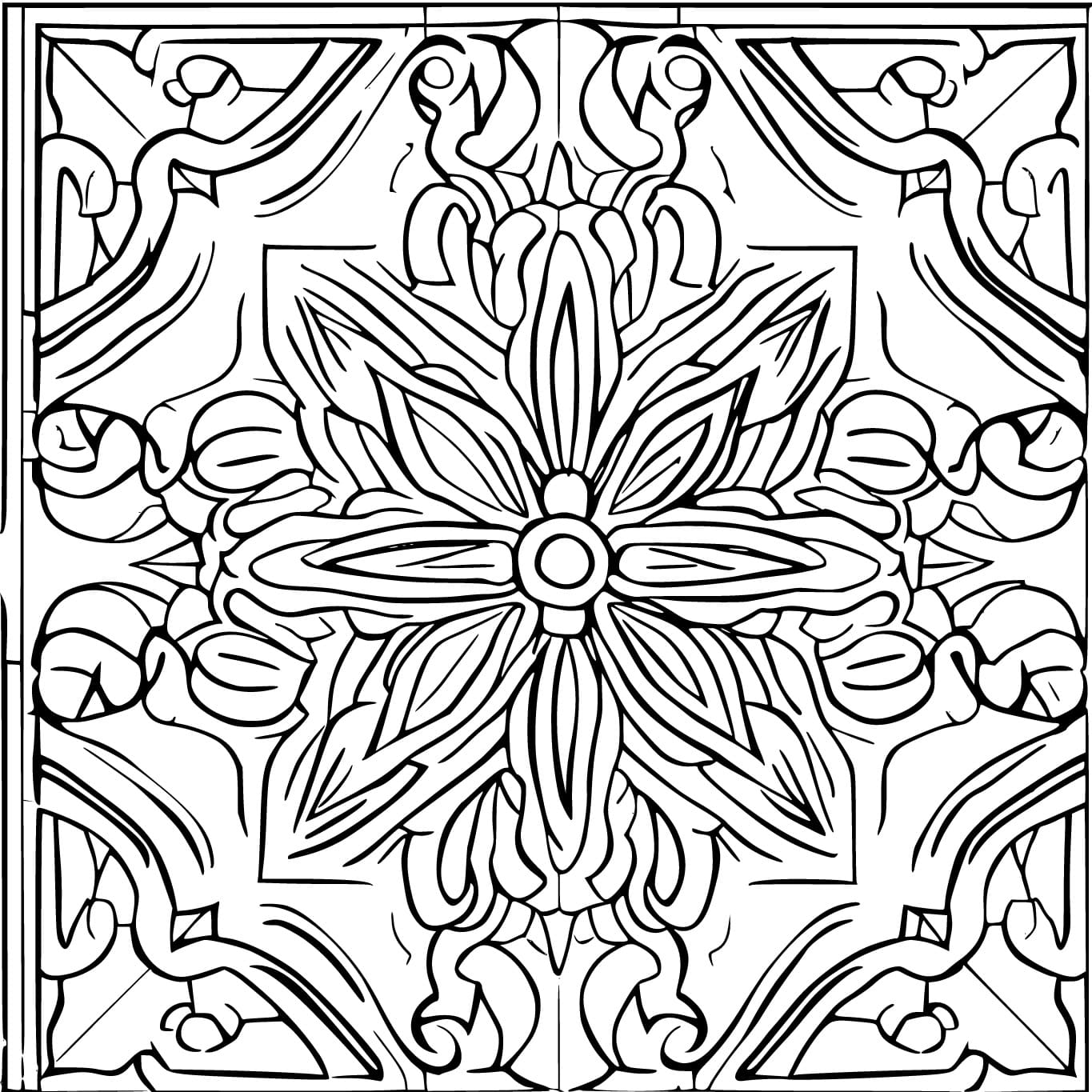 Desenho deAzulejo Para Sala para colorir