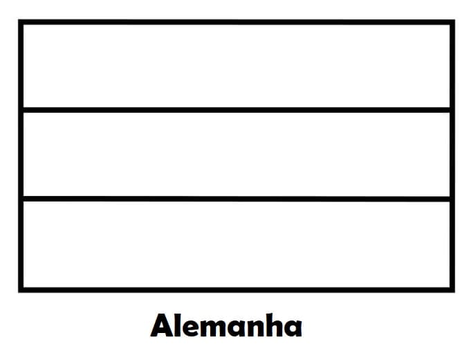 Desenhos de Bandeira da Alemanha para colorir