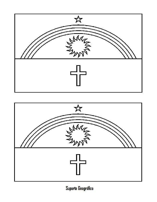 Desenho deBandeira de Pernambuco 4 para colorir