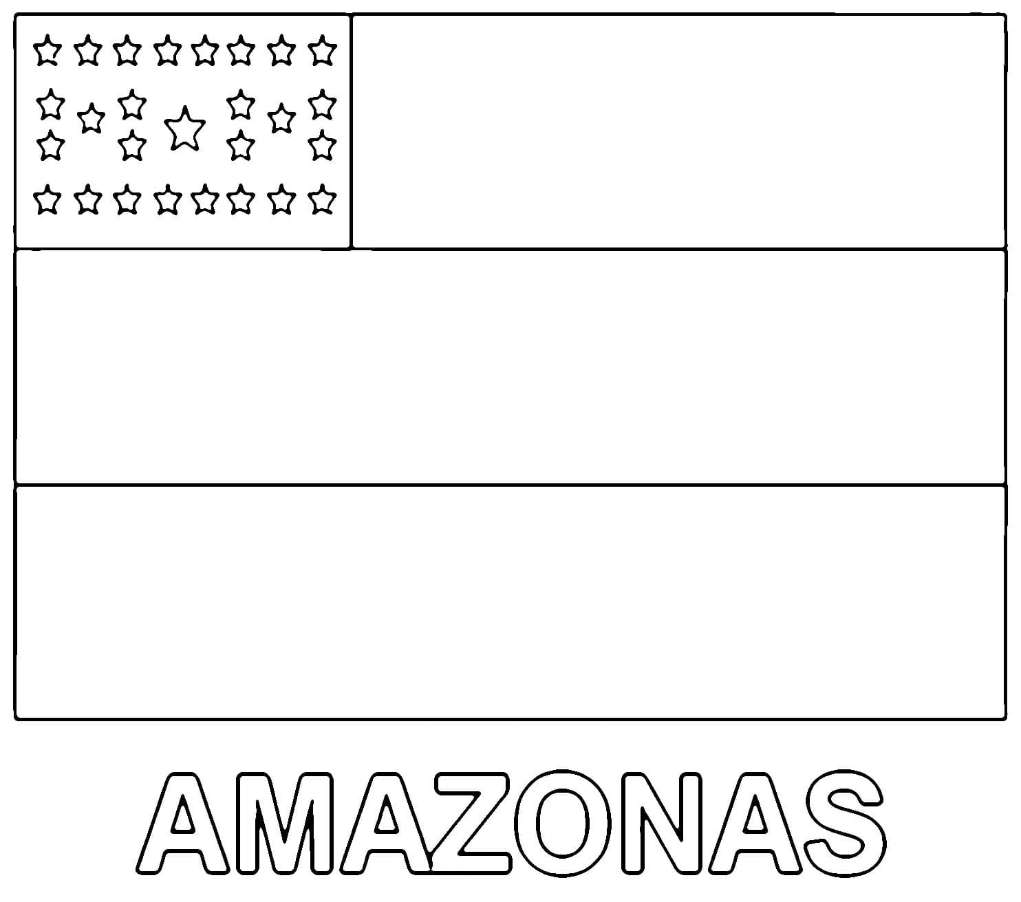 Desenho deBandeira do Estado do Amazonas para colorir