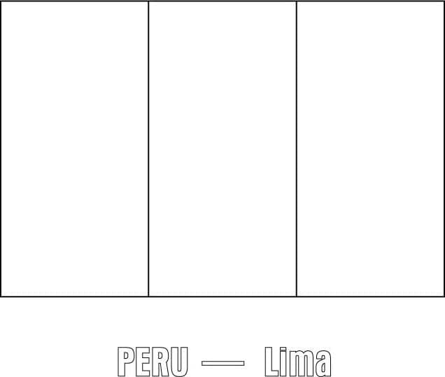 Desenho deBandeira do Peru Grátis para colorir