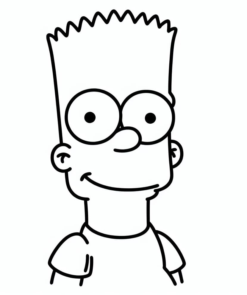 Desenho deBart Simpson Grátis para colorir