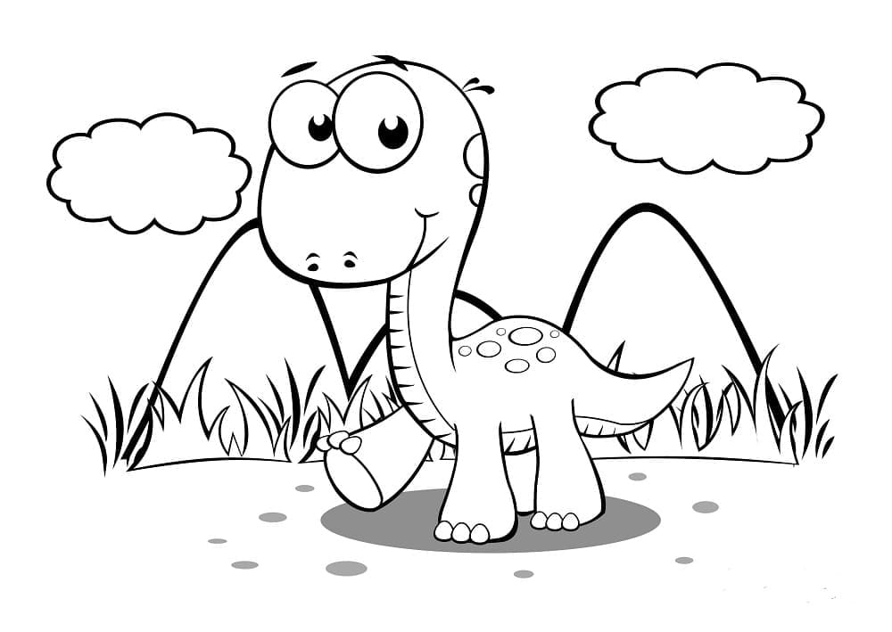 Desenho deBebê Dinossauro 1 para colorir