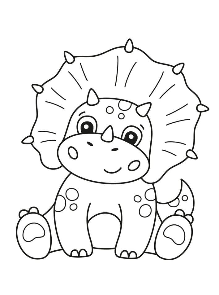 Desenho deBebê Dinossauro 2 para colorir