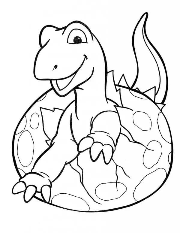 Desenho deBebê Dinossauro Para Crianças para colorir