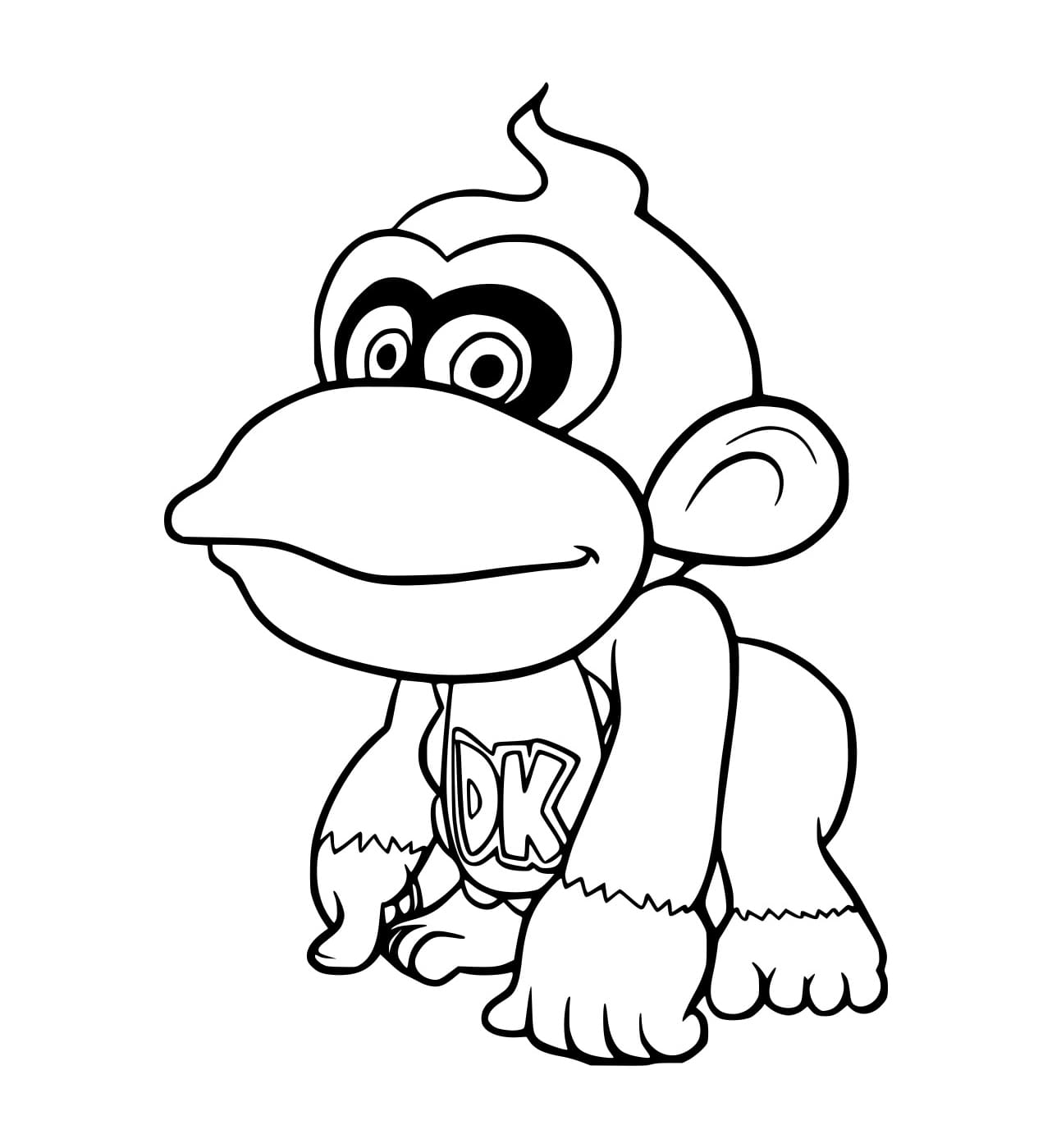 Desenho deBebê Donkey Kong para colorir