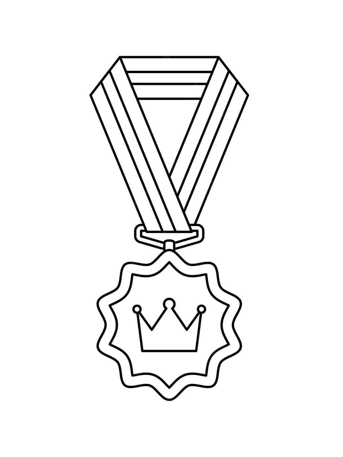 Desenho deBela Medalha para colorir