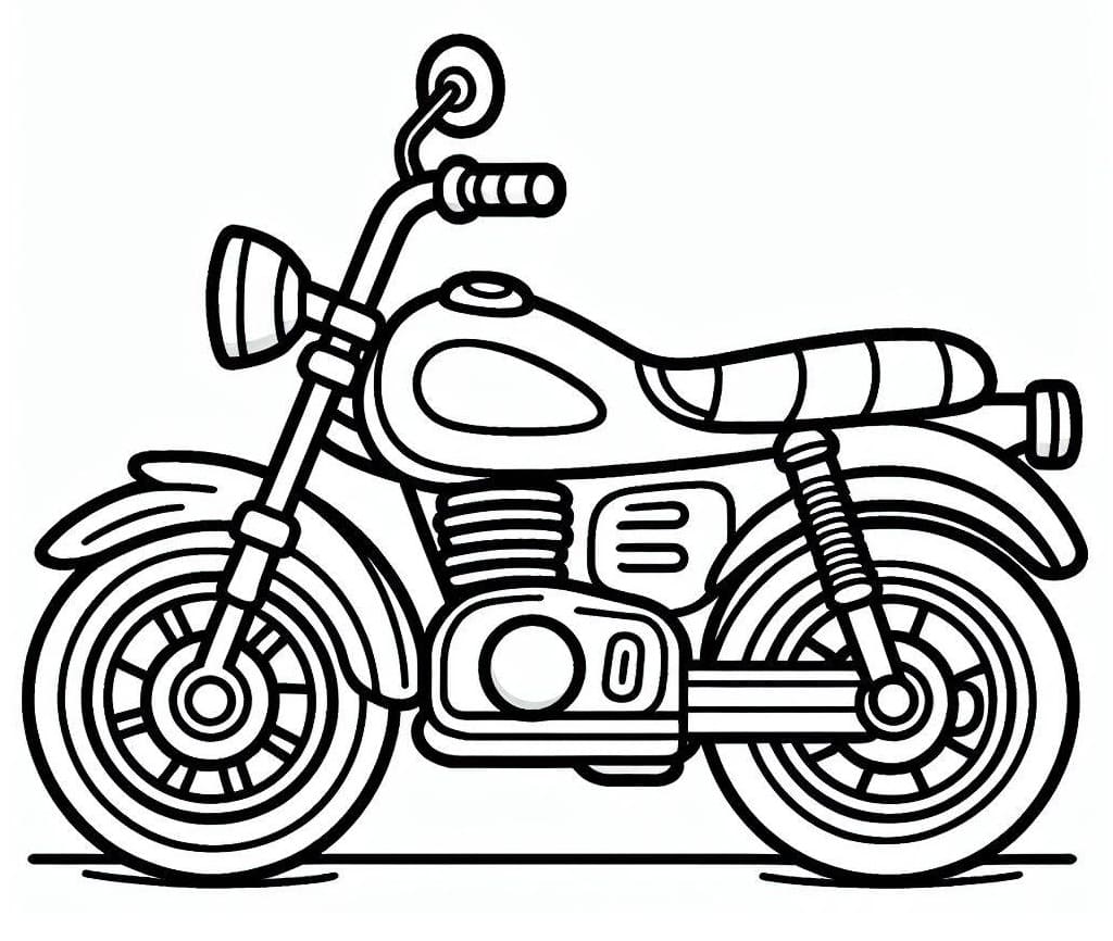 Desenho deBela Moto para colorir