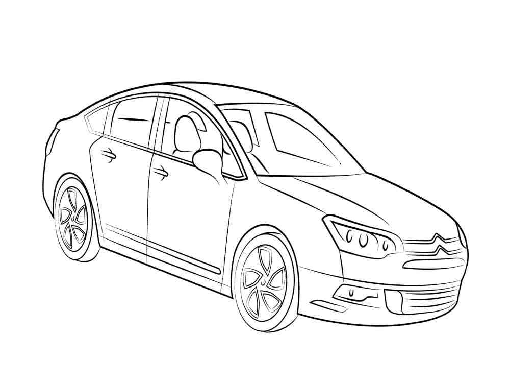 Desenho deBelo Carro Citroen para colorir