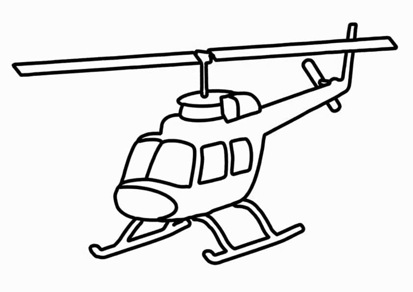 Desenho deBelo Helicóptero para colorir