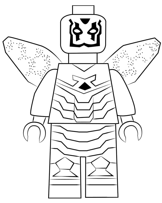 Desenho deBesouro Azul Lego para colorir