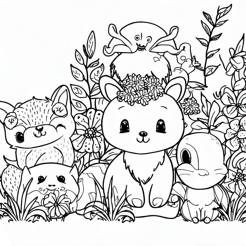 Desenhos de Bichinhos do Jardim para colorir