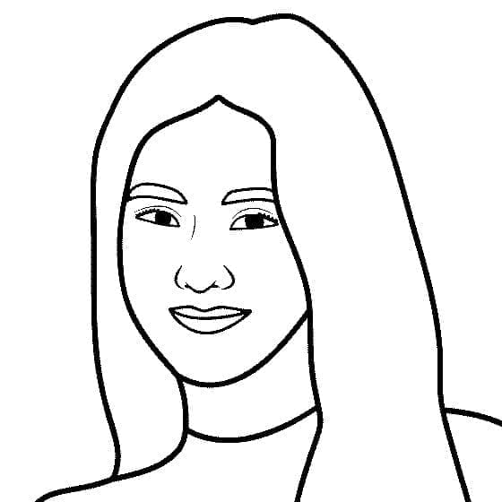 Desenho deBlackpink Jisoo para colorir