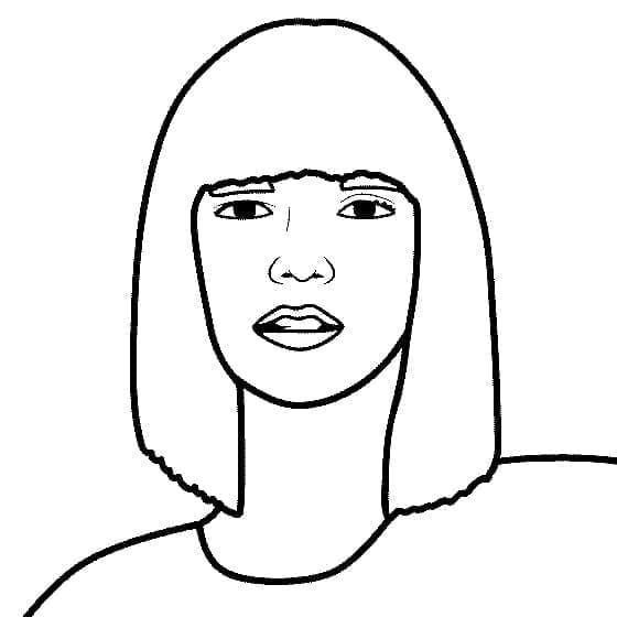 Desenho deBlackpink Lisa para colorir