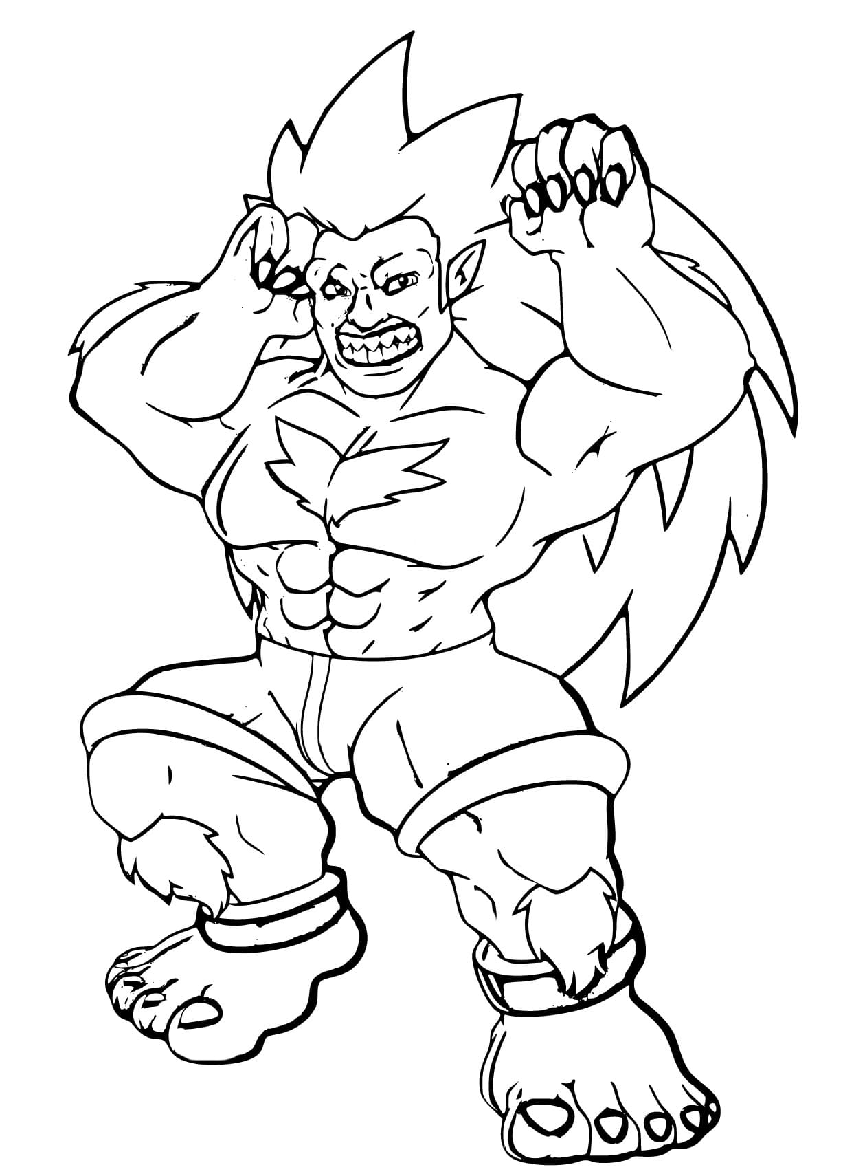 Desenho deBlanka Engraçado para colorir