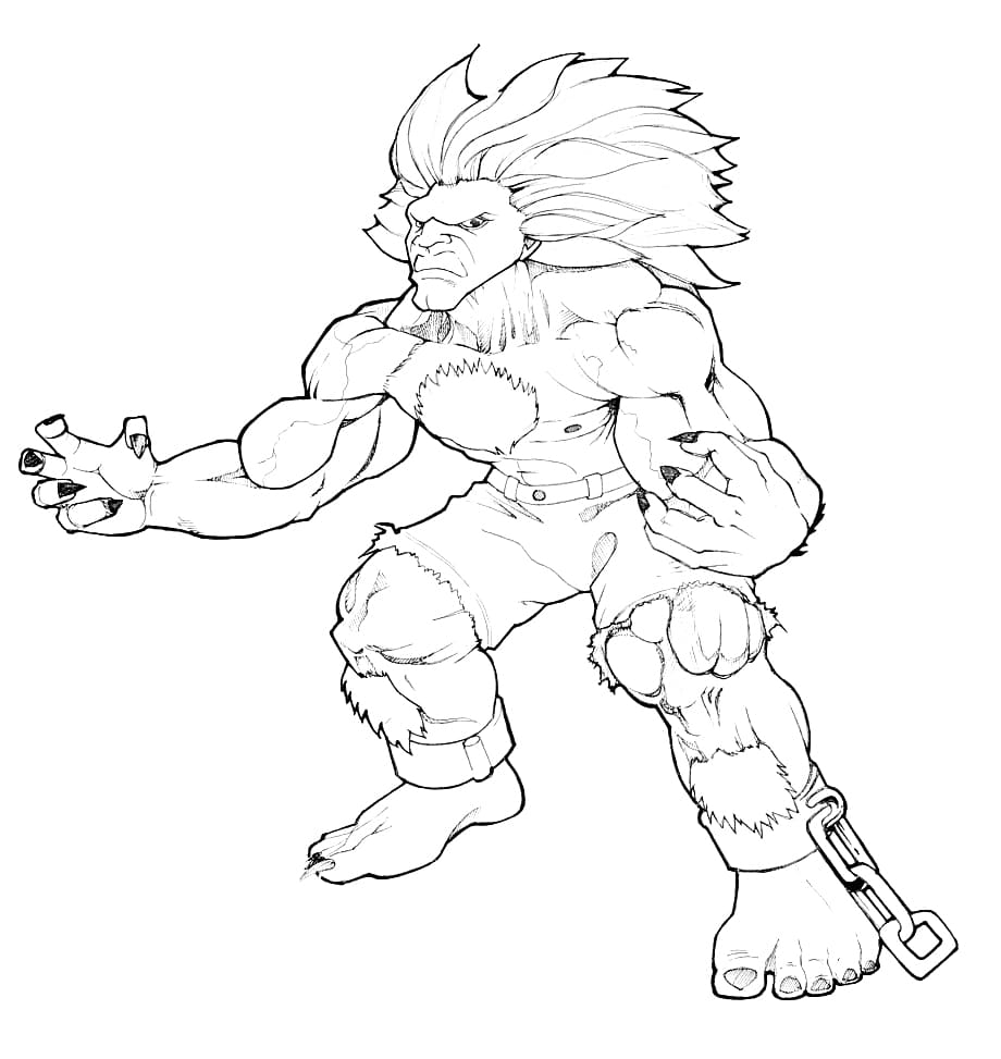 Desenho deBlanka Imprimível para colorir