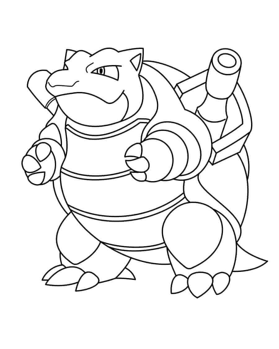 Desenhos de Blastoise para colorir