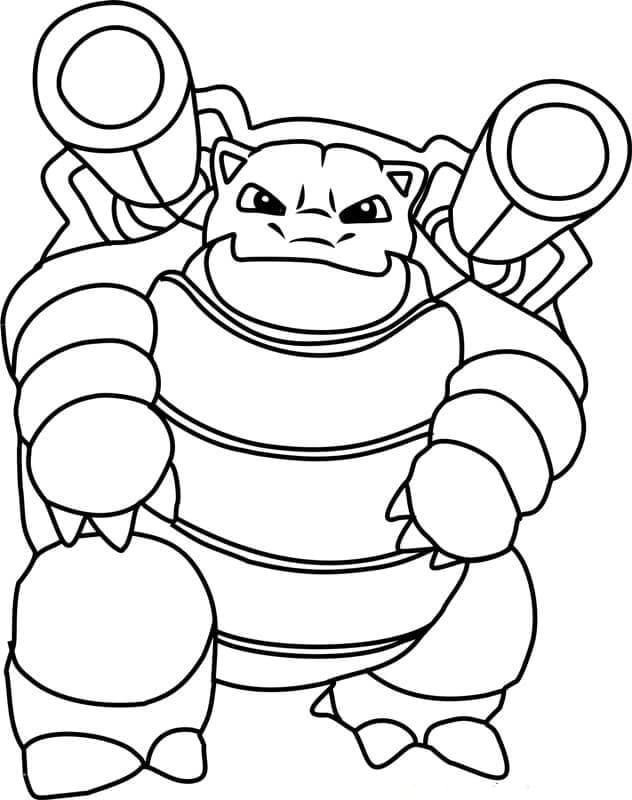 Desenho deBlastoise Grátis Para Crianças para colorir