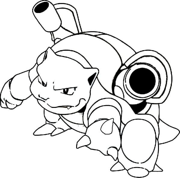 Desenho deBlastoise Pokemon para colorir