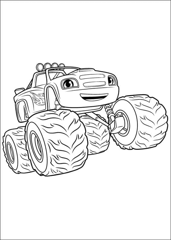 Desenhos de Blaze e as Monster Machines para colorir