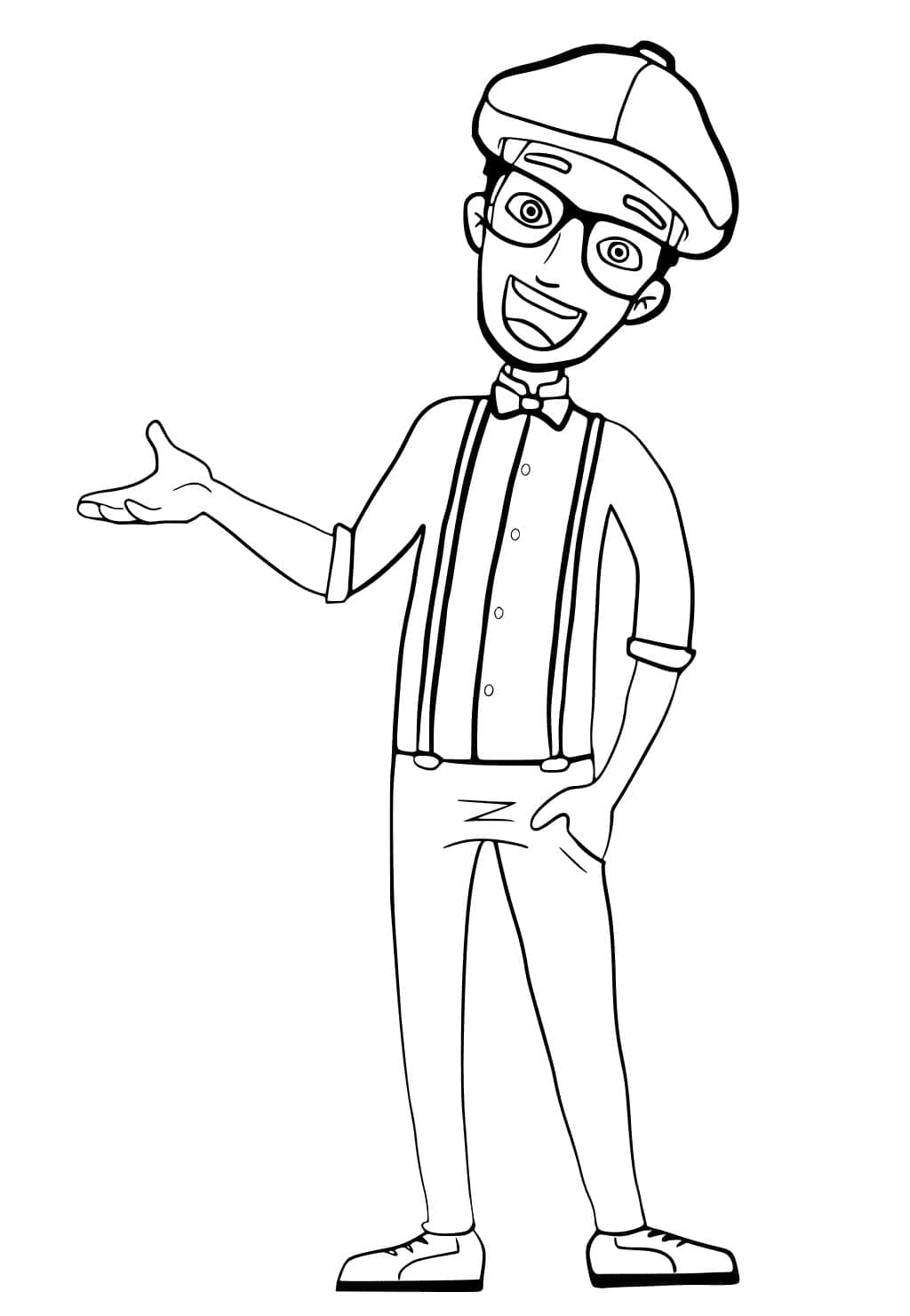 Desenhos de Blippi para colorir