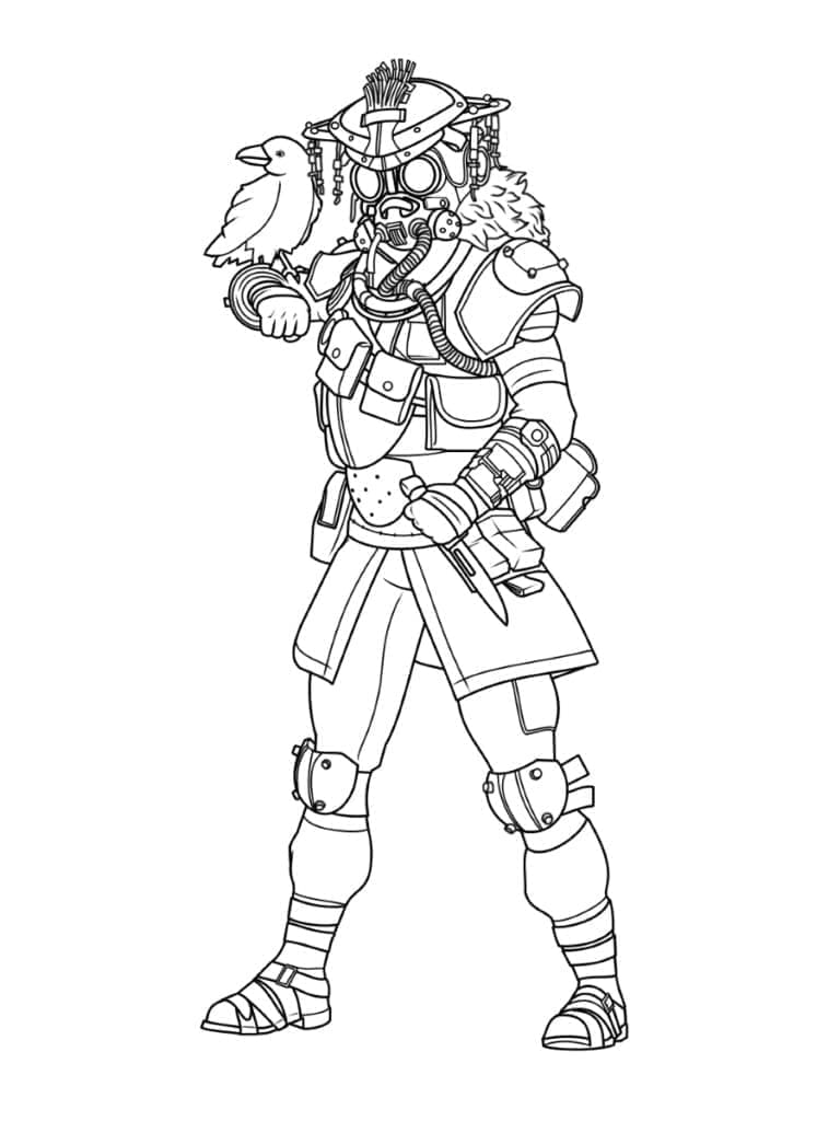 Desenho deBloodhound Apex Legends para colorir