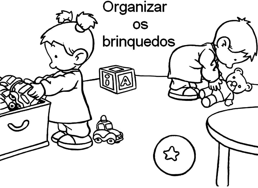 Desenhos de Boas Maneiras para colorir