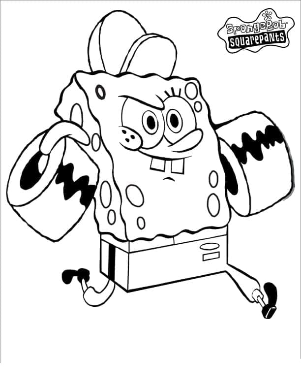 Desenho de Bob Esponja 4 para colorir