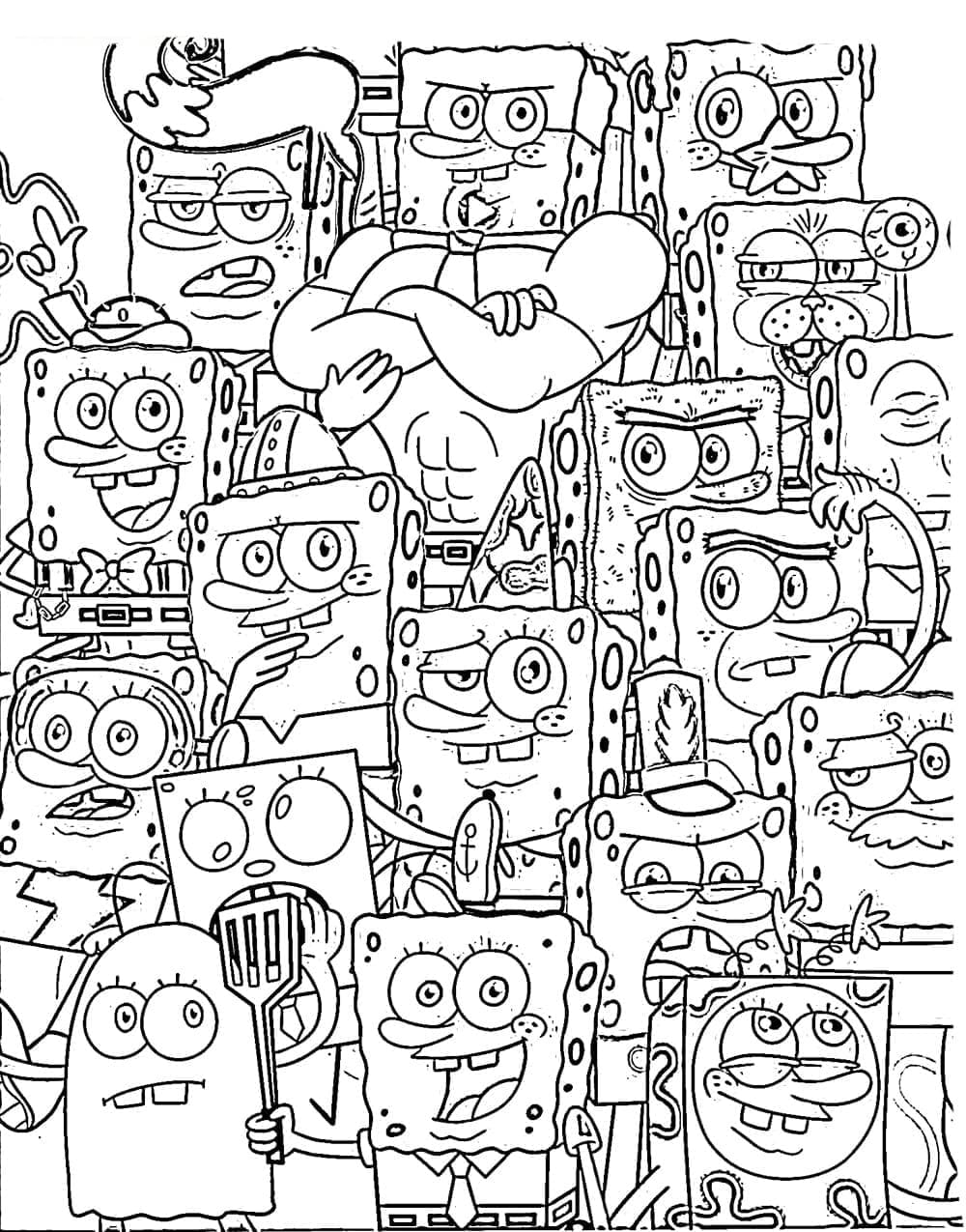 Desenho de Bob Esponja 5 para colorir