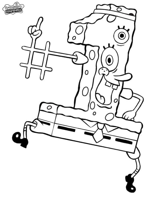 Desenho de Bob Esponja 6 para colorir