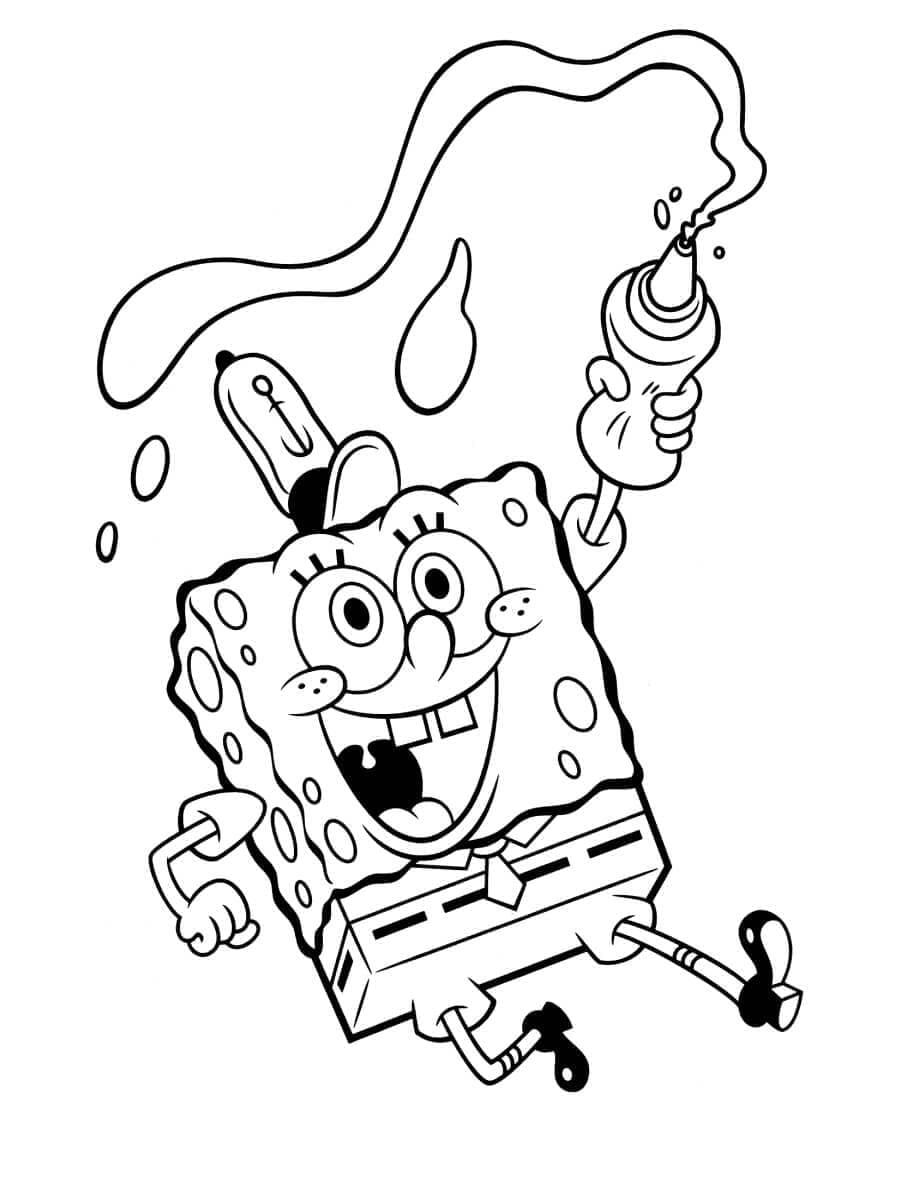 Desenho de Bob Esponja 7 para colorir