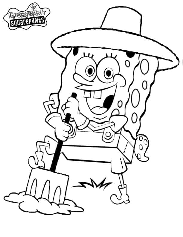 Desenho de Bob Esponja 8 para colorir