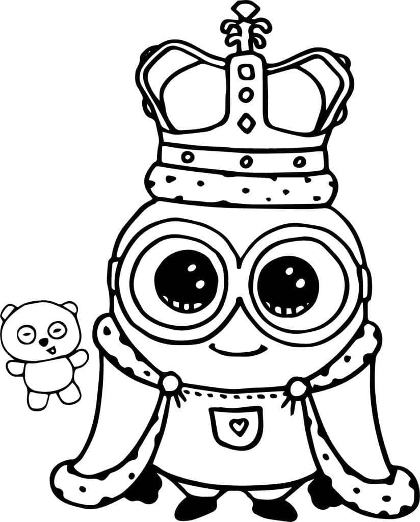 Desenho de Bob Minion para colorir