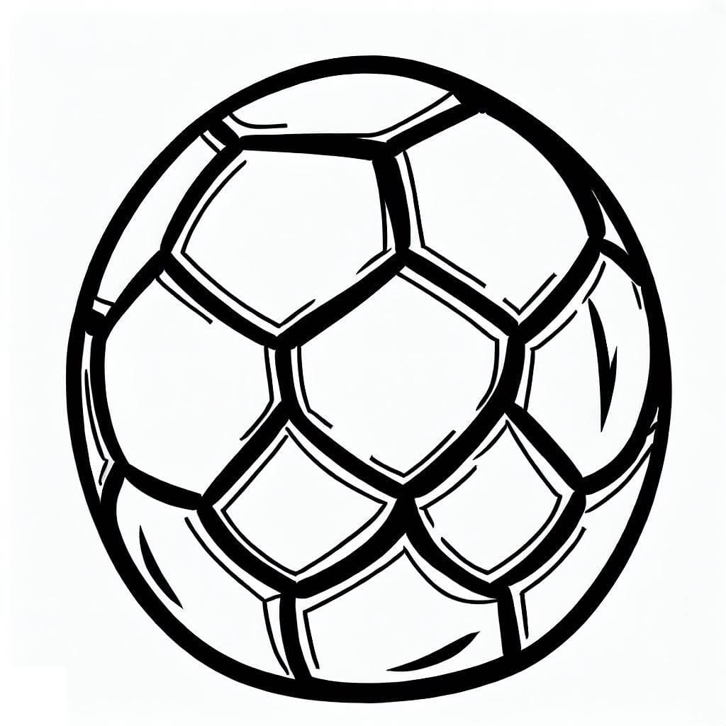 Desenho deBola de Futebol 4 para colorir