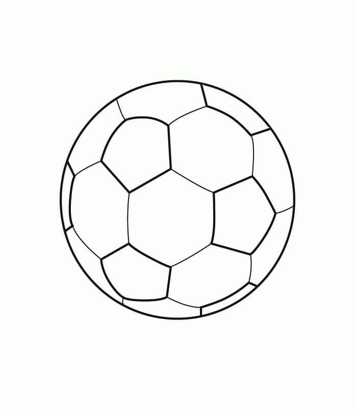 Desenho deBola de Futebol Grátis Para Crianças para colorir