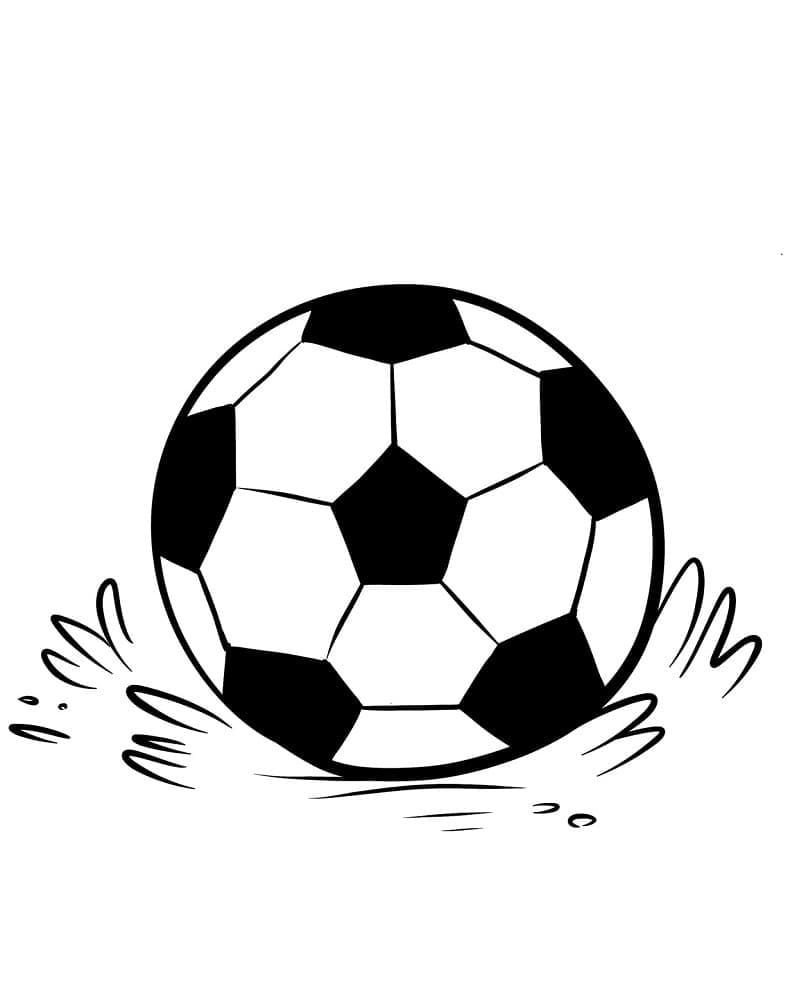 Desenho deBola de Futebol Para Crianças para colorir